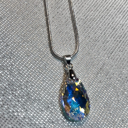 Pendant Pear "Swarovski" Crystal AB 1 SummerOfLove